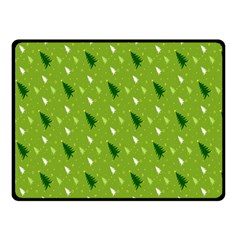 Green Christmas Tree Background Fleece Blanket (small) by Nexatart