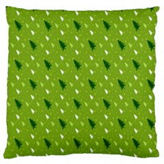 Green Christmas Tree Background Standard Flano Cushion Case (two Sides) by Nexatart