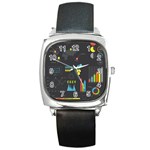 Graphic Table Symbol Vector Chart Square Metal Watch Front