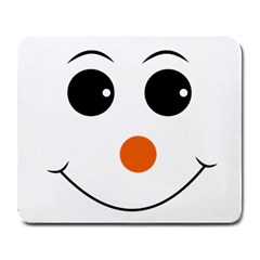 Happy Face With Orange Nose Vector File Large Mousepads by Nexatart