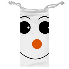 Happy Face With Orange Nose Vector File Jewelry Bag by Nexatart