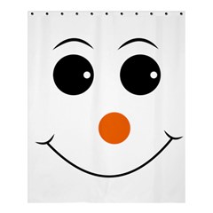 Happy Face With Orange Nose Vector File Shower Curtain 60  X 72  (medium)  by Nexatart