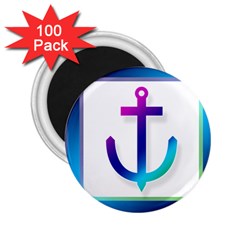 Icon Anchor Containing Fixing 2 25  Magnets (100 Pack)  by Nexatart