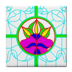 Pattern Template Stained Glass Tile Coasters by Nexatart