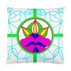 Pattern Template Stained Glass Standard Cushion Case (one Side) by Nexatart