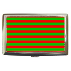 Pattern Lines Red Green Cigarette Money Cases by Nexatart