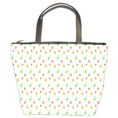 Fruit Pattern Vector Background Bucket Bags by Nexatart