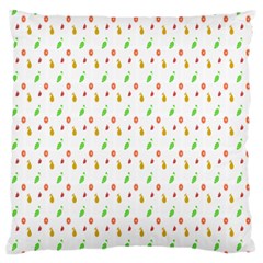 Fruit Pattern Vector Background Large Cushion Case (two Sides) by Nexatart