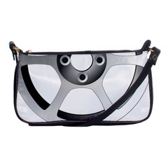 Car Wheel Chrome Rim Shoulder Clutch Bags by Nexatart