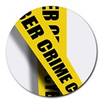 Internet Crime Cyber Criminal Round Mousepads Front