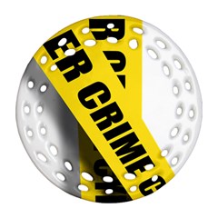 Internet Crime Cyber Criminal Ornament (round Filigree)
