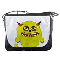 Monster Troll Halloween Shudder Messenger Bags by Nexatart