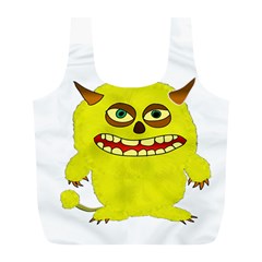 Monster Troll Halloween Shudder Full Print Recycle Bags (l)  by Nexatart