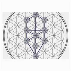 Tree Of Life Flower Of Life Stage Large Glasses Cloth by Nexatart