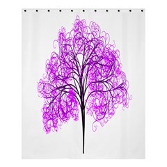 Purple Tree Shower Curtain 60  X 72  (medium) 