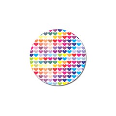 Heart Love Color Colorful Golf Ball Marker (10 Pack) by Nexatart