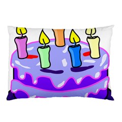 Cake Happy Birthday Pillow Case by Nexatart