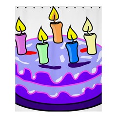 Cake Happy Birthday Shower Curtain 60  X 72  (medium) 
