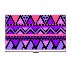 Seamless Purple Pink Pattern Business Card Holders by Nexatart