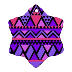 Seamless Purple Pink Pattern Ornament (snowflake) by Nexatart