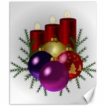 Candles Christmas Tree Decorations Canvas 8  x 10  8.15 x9.66  Canvas - 1