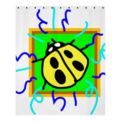 Insect Ladybug Shower Curtain 60  X 72  (medium) 