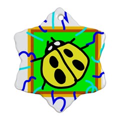 Insect Ladybug Ornament (snowflake) by Nexatart