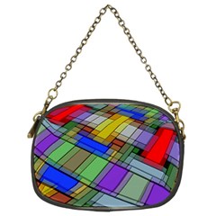 Abstract Background Pattern Chain Purses (two Sides) 