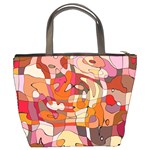 Abstract Abstraction Pattern Modern Bucket Bags Back