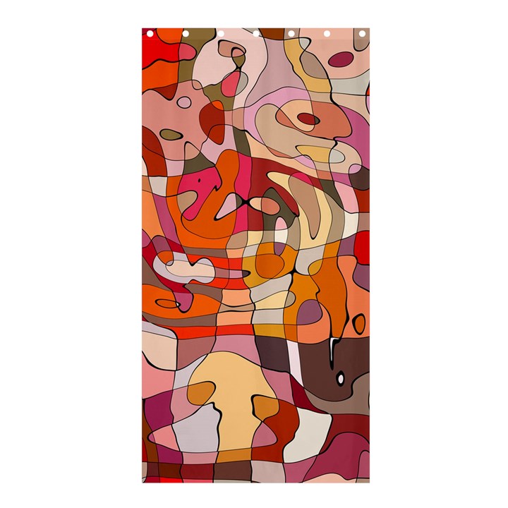 Abstract Abstraction Pattern Modern Shower Curtain 36  x 72  (Stall) 