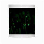 Abstract Art Background Green White Mugs Center