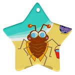 Animal Nature Cartoon Bug Insect Star Ornament (Two Sides) Front