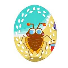 Animal Nature Cartoon Bug Insect Ornament (oval Filigree)