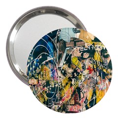 Art Graffiti Abstract Lines 3  Handbag Mirrors by Nexatart