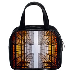 Architecture Facade Buildings Windows Classic Handbags (2 Sides) by Nexatart
