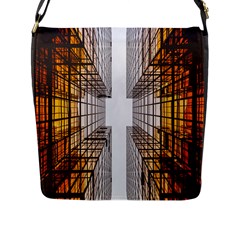 Architecture Facade Buildings Windows Flap Messenger Bag (l)  by Nexatart