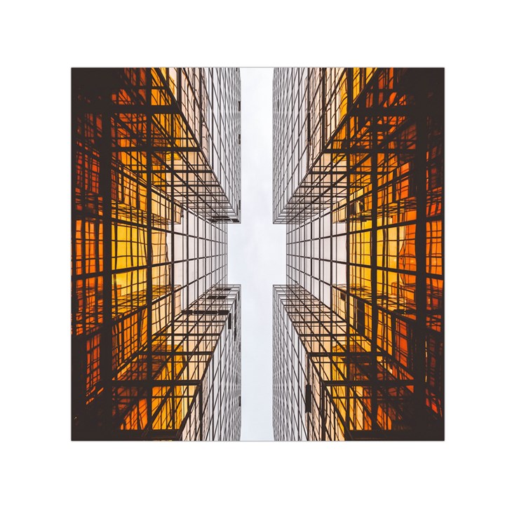 Architecture Facade Buildings Windows Small Satin Scarf (Square)