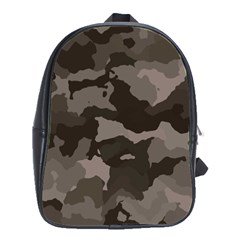 Background For Scrapbooking Or Other Camouflage Patterns Beige And Brown School Bags(large)  by Nexatart