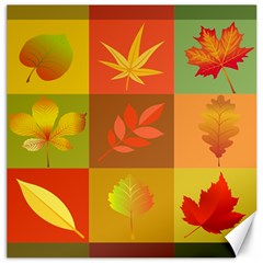 Autumn Leaves Colorful Fall Foliage Canvas 16  X 16  