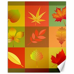 Autumn Leaves Colorful Fall Foliage Canvas 16  X 20   by Nexatart