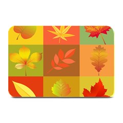 Autumn Leaves Colorful Fall Foliage Plate Mats by Nexatart