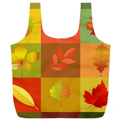 Autumn Leaves Colorful Fall Foliage Full Print Recycle Bags (l)  by Nexatart