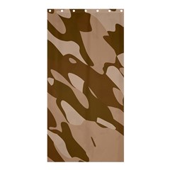 Background For Scrapbooking Or Other Beige And Brown Camouflage Patterns Shower Curtain 36  X 72  (stall)  by Nexatart