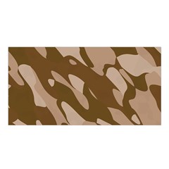 Background For Scrapbooking Or Other Beige And Brown Camouflage Patterns Satin Shawl by Nexatart