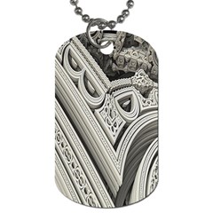 Arches Fractal Chaos Church Arch Dog Tag (two Sides) by Nexatart