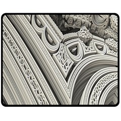 Arches Fractal Chaos Church Arch Fleece Blanket (medium)  by Nexatart