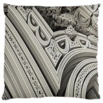 Arches Fractal Chaos Church Arch Large Flano Cushion Case (Two Sides) Back