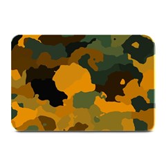Background For Scrapbooking Or Other Camouflage Patterns Orange And Green Plate Mats by Nexatart