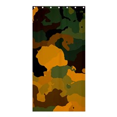 Background For Scrapbooking Or Other Camouflage Patterns Orange And Green Shower Curtain 36  X 72  (stall)  by Nexatart