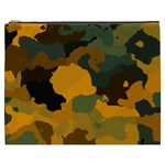 Background For Scrapbooking Or Other Camouflage Patterns Orange And Green Cosmetic Bag (XXXL)  Front